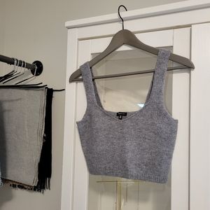 Thick knit cropped tank